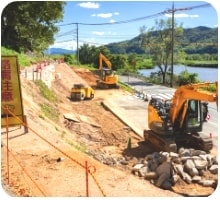 道路工事の画像