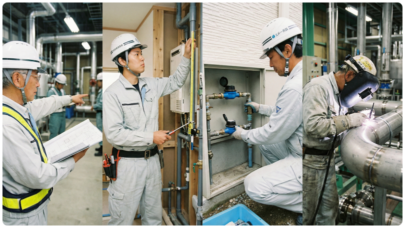 管工事技術者の画像